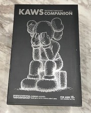 Kaws Medicom Companion Passing Through Black Figure 2013 In Original Box picture