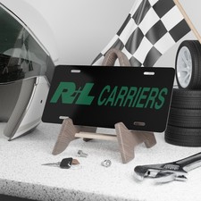 R+L Carriers Logo Trucking Freight  Aluminum License Plate Car Tag Auto Vanity picture