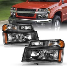 4Pcs Headlight Assembly Set Replacement for 2004-2012 Chevy Colorado/Gmc Canyon, picture