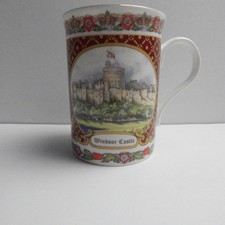 Vintage Windsor Castle Bone China Gold Trim Coffee Mug  Cup Made in England picture