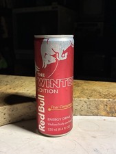 DISCONTINUED RED BULL WINTER EDITION  PEAR CINNAMON 8.4 OZ ATTENTION COLLECTORS picture