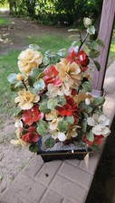 Vintage Very Large Chinese Jade Quartz Stone Glass Bonsai Tree picture