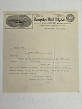 1906 antique DEMPSTER MILL MFG Co beatrice ne WINDMILLS PUMPS ENGINES LETTERHEAD picture