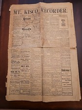 Vintage 1897 Mt. Kisco Recorder Newspaper Mt. Kisco NY picture
