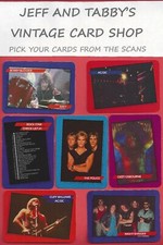 1985 AGI INC. ROCK STAR CONCERT CARDS AND STICKERS SEE DROP DOWN MENU picture