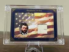 Ulysses S Grant Presidential Document Relic /649 Beckett BAS POTUS 18 President picture