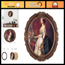 SIMON'S SHOP Oval Picture Frame 11x14, Vintage Photo Frames in Mahogany with Gol picture