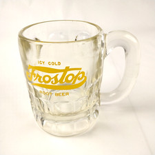 Vintage Frostop Ice Cold Root Beer Heavy Glass Mug 4 1/2