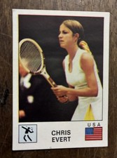 Chris EVERT - Panini Sport Vedettes - No. 209 NEW WITH BACK picture