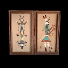 Vintage Navajo Sand Paintings-Set of 2 picture