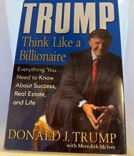 Donald Trump Auto Book “Think Like a Billionaire”President Trump COA 1st Ed. picture