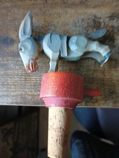 Antique Vintage Donkey Bottle stopper Beautiful Unused Condition picture