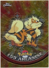 Vintage 1999 Topps Pokemon TV Animation Edition ARCANINE #59 Holo MINT/NM picture