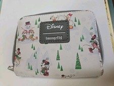 Loungefly Disney Mickey Mouse & Friends Snow Day Mini Wallet ~NICE Pictures NWOT picture