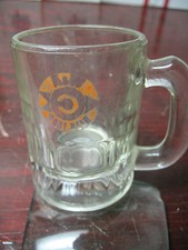 MINIATURE  A&W ROOT BEER  MUG  3 & 1/4''  TALL  VINT. ORIG.  GOOD  picture