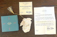 1992 Lenox Christmas Cherub Angel Hanging Ornament w/ Box & COA picture
