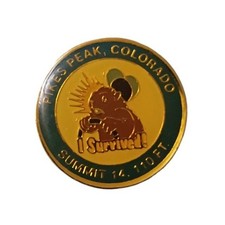 I Survived Pikes Peak Colorado Travel Souvenir Pin picture
