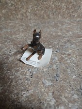 Hagen Renaker Doberman Pinscher Dog Porcelain Figurine Vintage 1980's picture