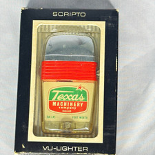 1960’s Scripto VU-Lighter in Box - Texas Machinery Company Dallas Fort Worth picture
