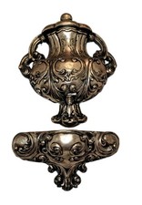 Vintage Hollywood Regency style 2-piece faux lavabo wall fountain & planter   picture