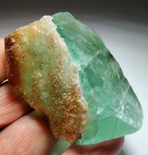 Fluorite, vibrant green, fluorescent. Riemvasmaak, South Africa. 220 grams. picture