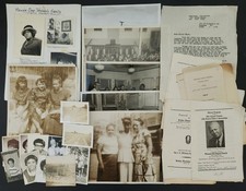 vintage AFRICAN AMERICAN paper LOT obituaries photos mezzie clay johnson picture