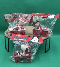 Vtg Kurt S Adler Peanuts Christmas Ornament Lot of 3 Charlie Brown Lucy Joe Cool picture