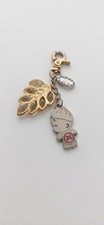 Cute Little Boy Figurine Leaf Charm Keychain Metal Key Ring Bag Accessory Gift picture