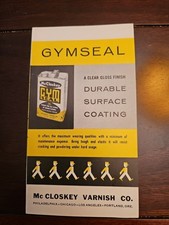 Vintage 1950's McCloskey Varnish Co. Gymseal Advertising Brochure Gym Floors picture