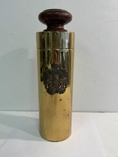 Vintage Tommi Parzinger Brass Walnut Hollywood Regency Italian Cocktail Shaker picture