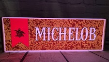 Vintage Michelob Beer Lighted Sign Anheuser Busch Advertising Bar Light picture