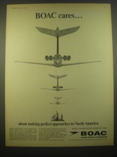 1966 BOAC Airlines Ad - BOAC cares.. About making perfect approaches picture