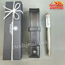 MB Great Characters Muhammad Ali Fountain Pen Silver Guilloche picture