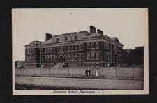 Patchogue Long Island LI NY Grammar School Bicycle Vintage New York Postcard picture