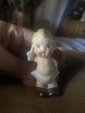 Japan 3” Baby In Diaper Porcelian Figurine Hand Painted  Vintage Collectable picture