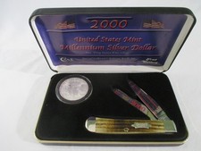 Case XX 2000 Millennium Collectors Edition with Trapper and Silver Coin picture
