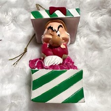 Disney Parks Snow White & Seven Dwarfs Grumpy Christmas Present Gift Ornament picture