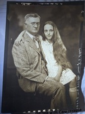 Antique Late 1800s To Early 1900s Studio Portrait – Father/Daughter picture