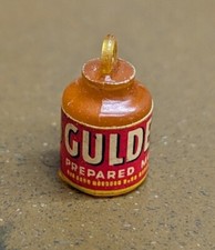 Vintage Gulden's Miniature Mustard Charm Canister, Small Scale picture