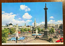 Trafalgar Square Nelson's Column London Postcard Divided Back Unposted picture