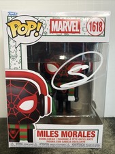 Spider-Man Shameik Moore Miles Morales Signed Funko Pop #1618 COA picture