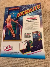 original 11-8 1/4” Ski Max Ice arcade video game FLYER AD picture