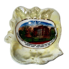 PITTSBURGH Pennsylvania PA Antique NORTH SIDE Souvenir TRINKET PLATE ASHTRAY picture