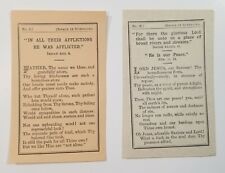 c1900s Religious Tract Lot of 2 Paper Solace London Gospel Paternoster  E2H picture
