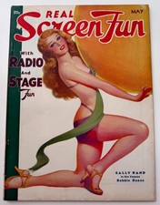 NICE May 1935 Real Screen Fun Magazine SALLY RAND Bubble Dance Jean Harlow Photo picture