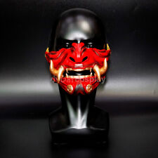 Japanese Hannya Half Face Mask Demon Oni Samurai Monster Mask Cosplay Props Gift picture