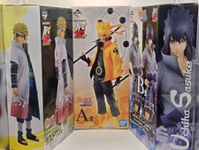 Naruto Ichiban Kuji Masterlise Figure Set Prize A B Last One Minato Sasuke 20th picture