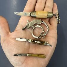 Rare Lot Miniature Barrel Knife Chadwick Cap Gun Toy Keychain Wadsworth Holmberg picture
