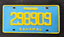 Vintage 2000s-2010s Metal Nassau Bahamas License Plate- 298909 picture