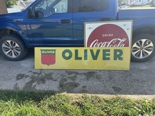 Large Oliver tractor Sign 94.5” x 22.5” picture